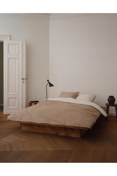 Marc O'Polo Lenjerie de pat Erla 160x200cm taupe