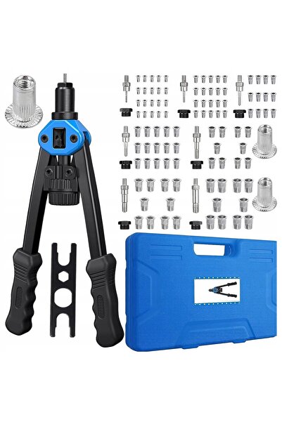 NO BRAND Set pistol de strângere piulițe manual M3-M12, 127 piese + Valiză de...
