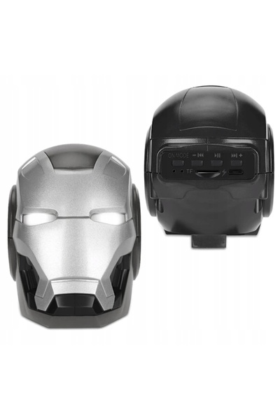 Pan i Pani Gadżet Boxă Bluetooth fără fir Iron Man Transformers Argintie