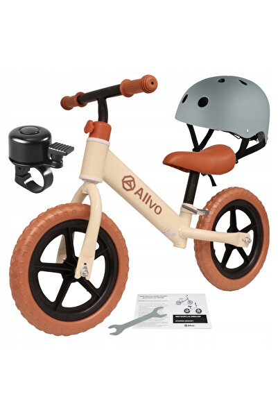 Allvo BICICLETĂ FĂRĂ PEDALE PENTRU COPII, UȘOARĂ, REGLABILĂ, SET 3 ÎN 1: CASC...