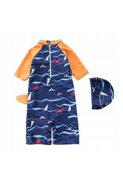 NO BRAND Costum de baie UV UPF 50+ pentru băieți cu model, 98-104, 3-4 ani, a...