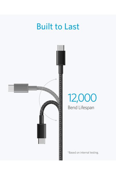 genric كابل USB من أنكر بطول 3 قدم متوافق مع آيفون 16 وآيفون 15 وجالاكسي وبيكسل وهواوي وإل جي وسوني وشاومي