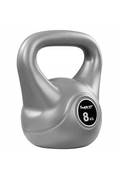 MOVIT Kettlebell 8 KG, din vinil, ganteră, greutate de antrenament