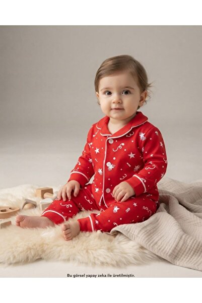 voyyo kids baby Star Printed 6-9-12-18-24 Months Double Breasted Collar Cotto...