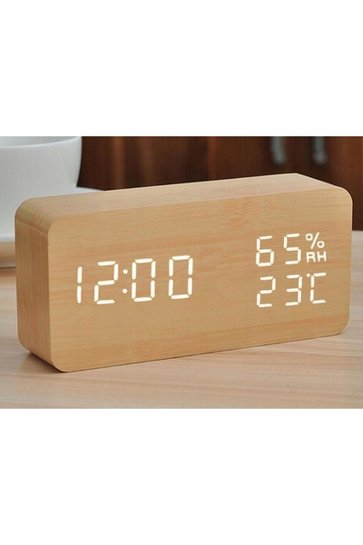 verk group Ceas deșteptător electronic, termometru, higrometru, USB, alarmă, ...