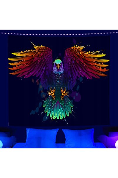NO BRAND Decorațiune de perete Pictură UV Goblen fluorescent REFLEXIE 150x150...