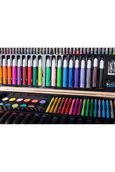 verk group Set de artă XXL 188 în 1 pentru pictură, valiză, creioane, vopsele...
