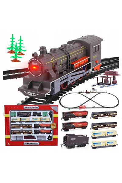 Stator TRENUL ELECTRIC pentru copii Trenuleț Locomotivă Vagoane Șine 996 cm