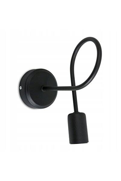 HowHomely LAMPĂ DE PERETE NEAGRĂ MODERNĂ LOFT 20CM E27