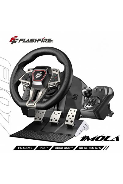 Flashfire IMOLA F107 Force Feedback Yarış Direksiyon Seti (900°/270°, Hall Se...
