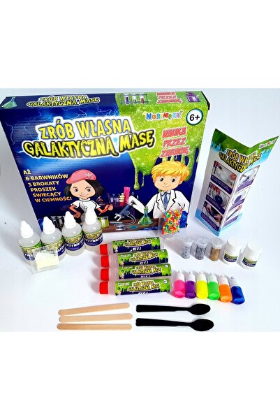 XQ SLIME Gluty SET MARE MASĂ GALACTICĂ LUMINOASĂ PENTRU FABRICAREA SLIME-URIL...