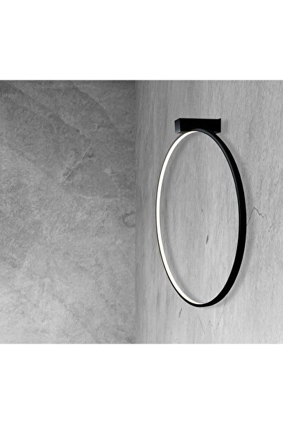 Shilo Aplică de perete inel negru Ø57cm lumină caldă AGARO LED 17.8W