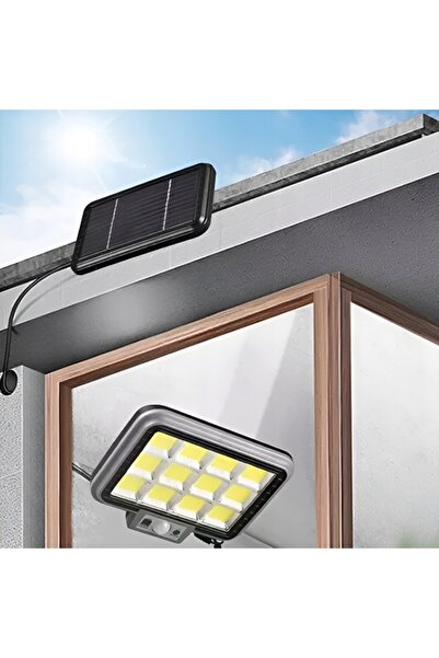 NO BRAND Lampă LED solară cu senzor de mișcare, de la amurg la zori, pentru e...