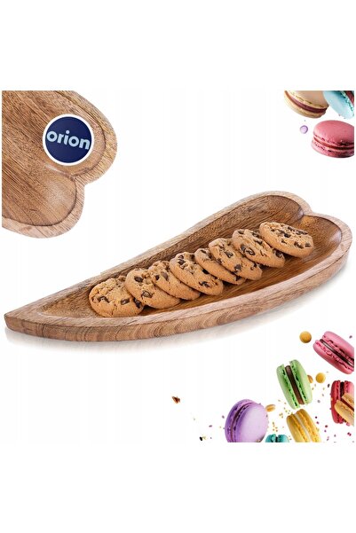 Orion Platou de servire din lemn, tavă pentru gustări 38x15.5x3.5cm