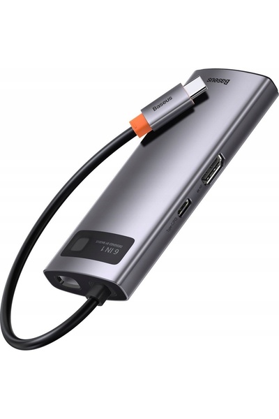 Baseus Hub USB 6 în 1 Seria Metal Gleam