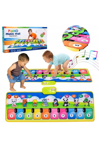 Stator Covoraș muzical interactiv pentru copii, joc de dans cu pian, jucării ...