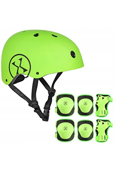 Nils Extreme Cască de bicicletă și trotinetă, reglabilă pentru copii 55-58 cm...