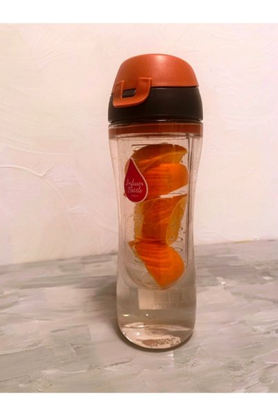 locknlock Sticlă sport cu inserție pentru fructe sau gheață 650 ml, roșie, Tr...