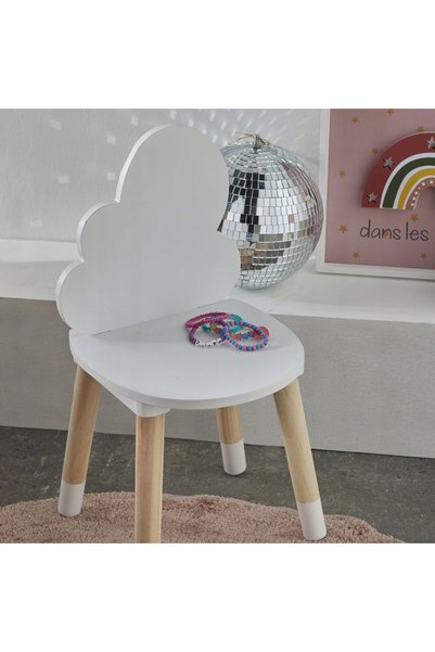 NO BRAND Scaun pentru copii Nor Alb 25 x 25 x 50 cm