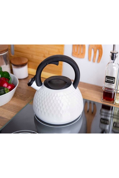 ALTOM DESIGN Fierbător din oțel inoxidabil Logan 2.7 L cu fluier