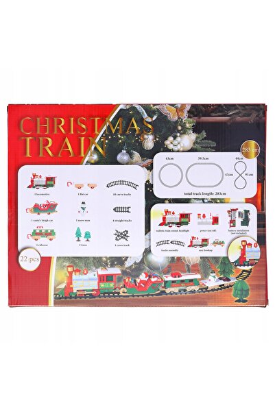 NO BRAND Set tren electric pentru copii, vagoane de tren, cadou de Crăciun