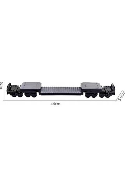 Pan i Pani Gadżet Set de șine de tren, vagoane de marfă, compatibil cu LEGO City