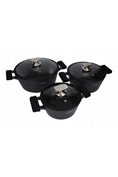 ZWIEGER Set de oale și tigăi 11 piese. Piatră neagră