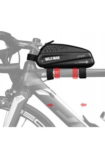 NO BRAND GEANTĂ DE BICICLETĂ PENTRU CADRU CU ÎNCUIETOARE 1 L WILDMAN EX NEGRU