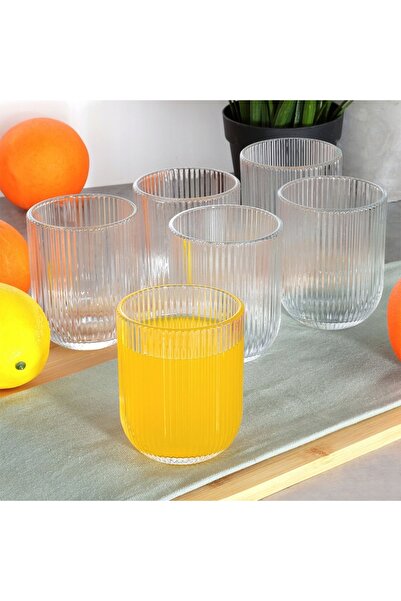 Vilde SET DE PAHARE TRANSPARENTE PENTRU BĂUTURI, CAFEA, CEAI, 250ML, 6 BUCĂȚI
