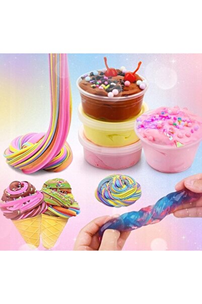 NO BRAND FABRICĂ DE GHEAȚĂ SET MARE DE SLIME PENTRU COPII MULȚI MOLDAȚI DE DE...