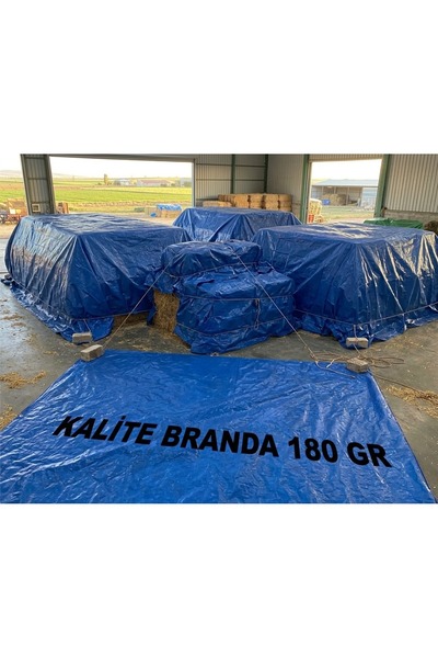 Ebatlı Hazır Branda Çatı Branda Saman Brandası 8mtx8mt