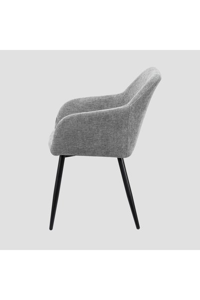 Homla Scaun tapițat pentru bucătărie și sufragerie SELLA gri 57x59,5x83 cm