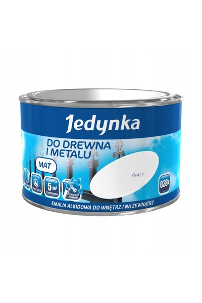 TIKKURILA Email alchidic pentru lemn și metal alb mat 0,36L - 5EMAL.BIM0,4