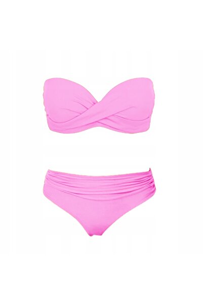 NO BRAND Set costum de baie bikini din două piese fără bretele de vară S