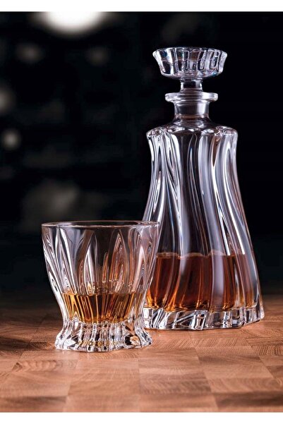 Bohemia Set PLANTICA pentru whisky, carafă 7el + pahare din cristal