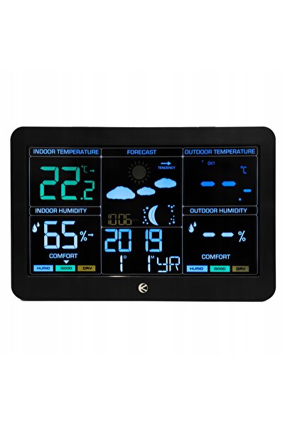 bauerkraft Stație meteo wireless, Termometru, Barometru, Ceas, Ceas deșteptăt...