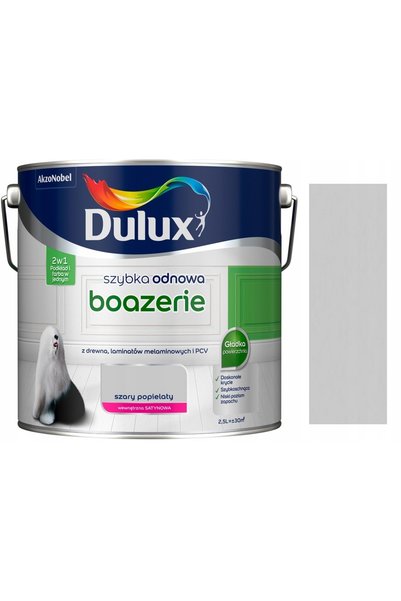 DULUX Vopsea acrilică Boazerie pentru restaurare rapidă, pentru lemn, gri fra...