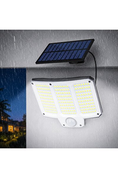 NO BRAND LAMPĂ SOLARĂ DE PERETE 210 LED CU SENZOR DE PRESENȚĂ, PANOU SOLAR, T...