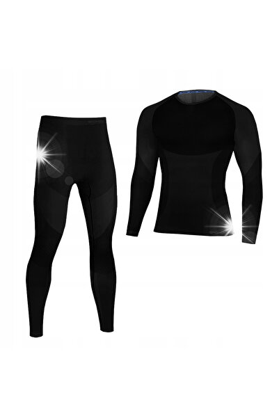 Spokey Lenjerie termică de schi pentru bărbați, set de îmbrăcăminte termică L/XL