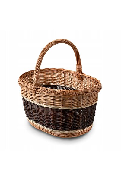 NO BRAND Coș de cumpărături din răchită Urban PICNIC Coș de cumpărături din r...