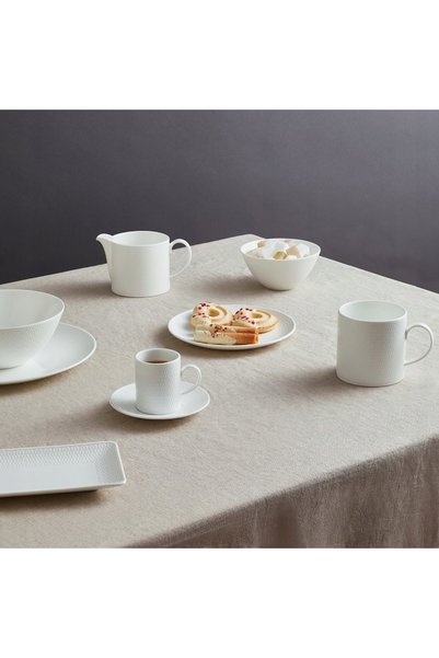 Wedgwood Cană albă clasică elegantă Gio 290ml