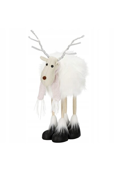 Springos Figurină Ren de Crăciun cu LED, în picioare, 48cm, pentru decorațiun...
