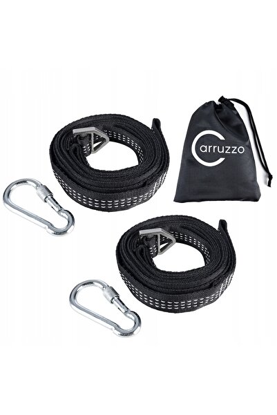 Carruzzo Hamac de grădină cu bare transversale + Husă și Kit de montare gratu...