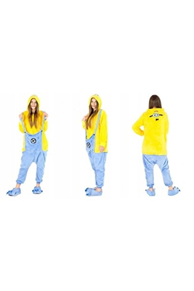 NO BRAND Pijamale Minion cadou salopetă călduroasă kigurumi femei bărbați cu ...