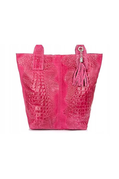 Vera Pelle Geantă shopper de damă din piele, mare, cu fermoar, format A4, cu ...