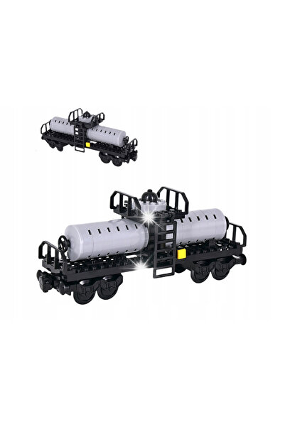 Pan i Pani Gadżet Vagon de tren transportor de ulei compatibil cu piese LEGO ...