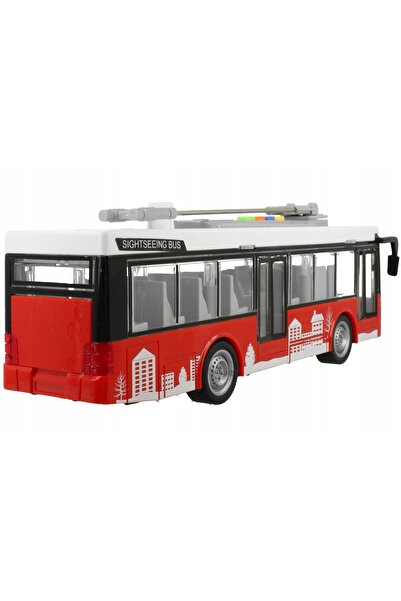 Stator Autobuz de jucărie pentru copii cu lumini, sunete și uși care se desch...
