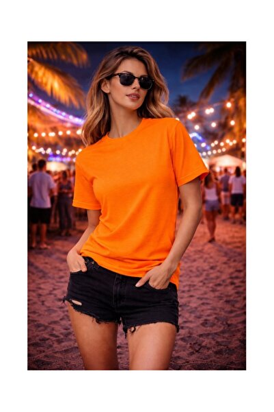 Just Ts Μπλουζάκι unisex από μείγμα υφασμάτων, Ηλεκτρικό χρώμα, - JT004