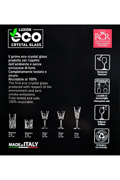 RCR Set de pahare de șampanie ETNA 190ml, sticlă de cristal