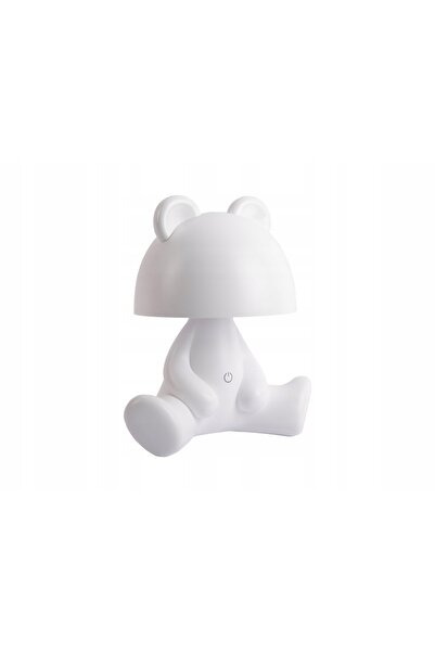 NO BRAND Lampă de veghe pentru camera copiilor, albă, fără fir, ursuleț